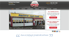 Desktop Screenshot of pacificcarcare.com